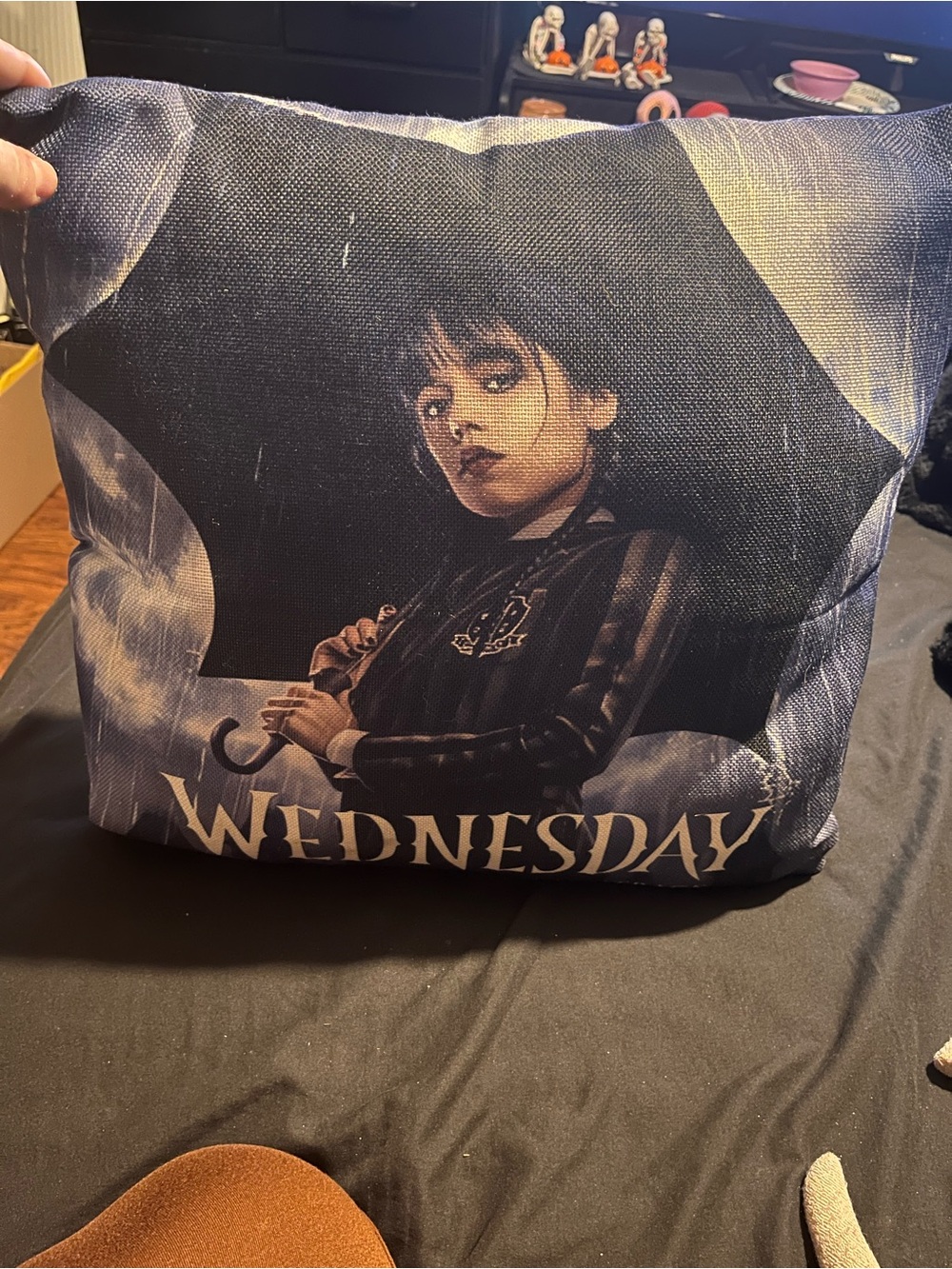 Wednesday Addams throw pillow